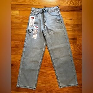 NEW boys Wrangler loose fit denim jeans sz 12 R skater adjustable waist